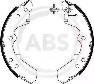 A.B.S. 8662 - Комплект гальм, барабанний механізм autocars.com.ua