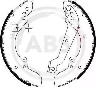 A.B.S. 8797 - Комплект тормозных колодок, барабанные avtokuzovplus.com.ua