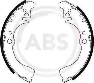 A.B.S. 8842 - Комплект гальм, барабанний механізм autocars.com.ua