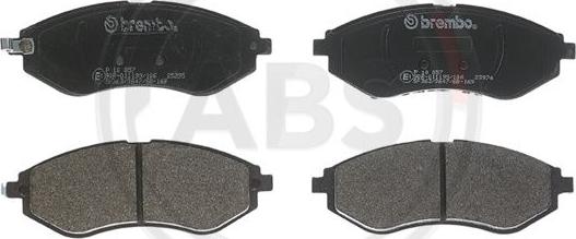 A.B.S. P10057 - Гальмівні колодки, дискові гальма autocars.com.ua