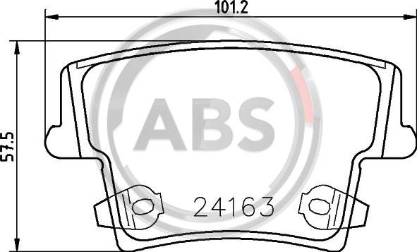 A.B.S. P11018 - Гальмівні колодки, дискові гальма autocars.com.ua
