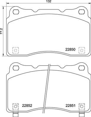 A.B.S. P28099 - Тормозные колодки, дисковые, комплект autodnr.net