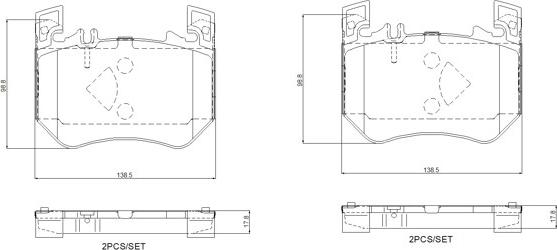 A.B.S. P 50 171 - Гальмівні колодки, дискові гальма autocars.com.ua