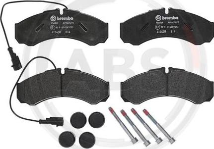 A.B.S. P56069 - Тормозные колодки, дисковые, комплект autodnr.net