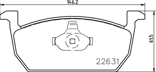 A.B.S. P85167 - Тормозные колодки, дисковые, комплект autodnr.net