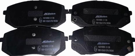 ACDelco 19374559 - Тормозные колодки, дисковые, комплект autodnr.net