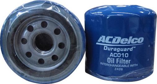 ACDelco AC010 - Масляний фільтр autocars.com.ua