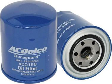 ACDelco AC0168 - Масляний фільтр autocars.com.ua