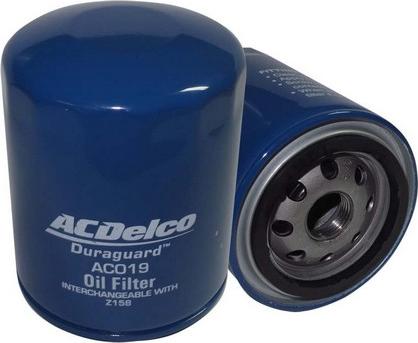 ACDelco AC019 - Масляний фільтр autocars.com.ua
