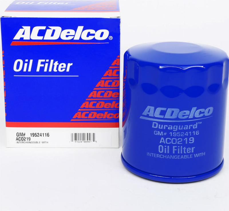 ACDelco AC0219 - Масляний фільтр autocars.com.ua