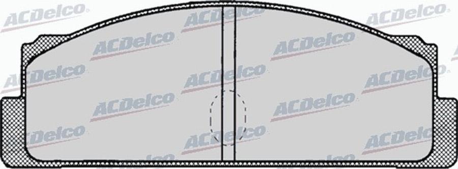 ACDelco AC058002D - Тормозные колодки, дисковые, комплект avtokuzovplus.com.ua