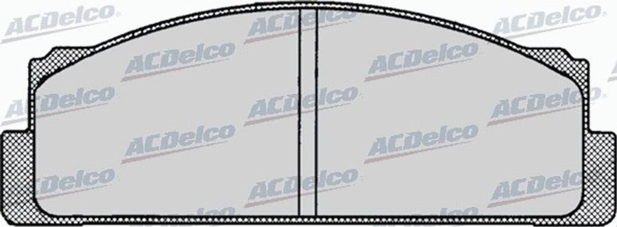 ACDelco AC058003D - Гальмівні колодки, дискові гальма autocars.com.ua