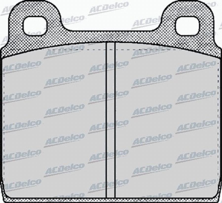 ACDelco AC058026D - Тормозные колодки, дисковые, комплект avtokuzovplus.com.ua