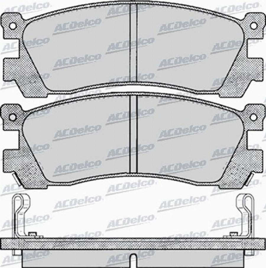 ACDelco AC058038D - Тормозные колодки, дисковые, комплект avtokuzovplus.com.ua