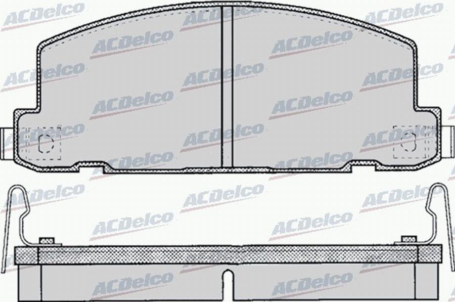 ACDelco AC058053D - Тормозные колодки, дисковые, комплект avtokuzovplus.com.ua