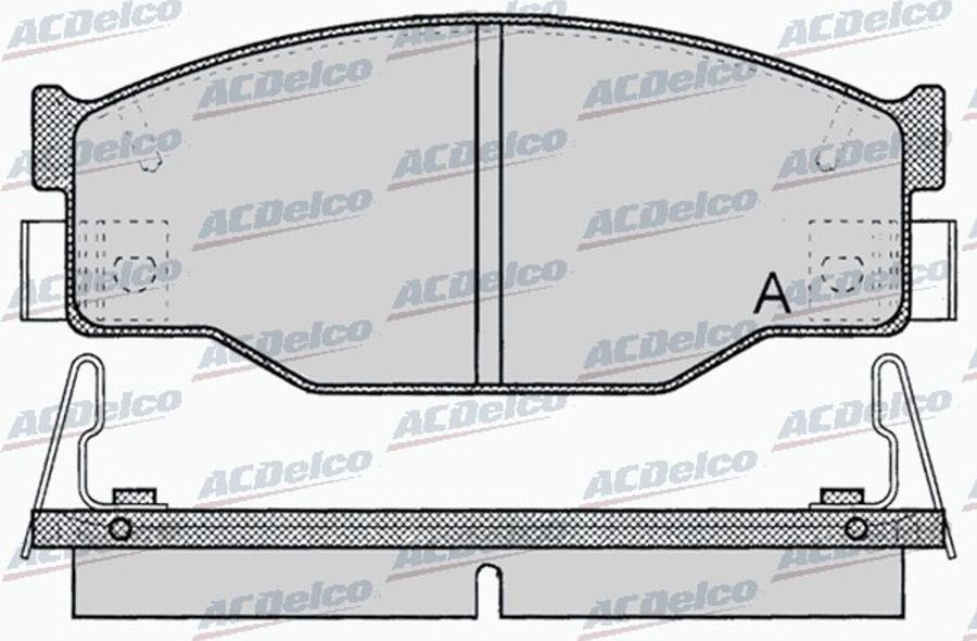 ACDelco AC058054D - Тормозные колодки, дисковые, комплект avtokuzovplus.com.ua