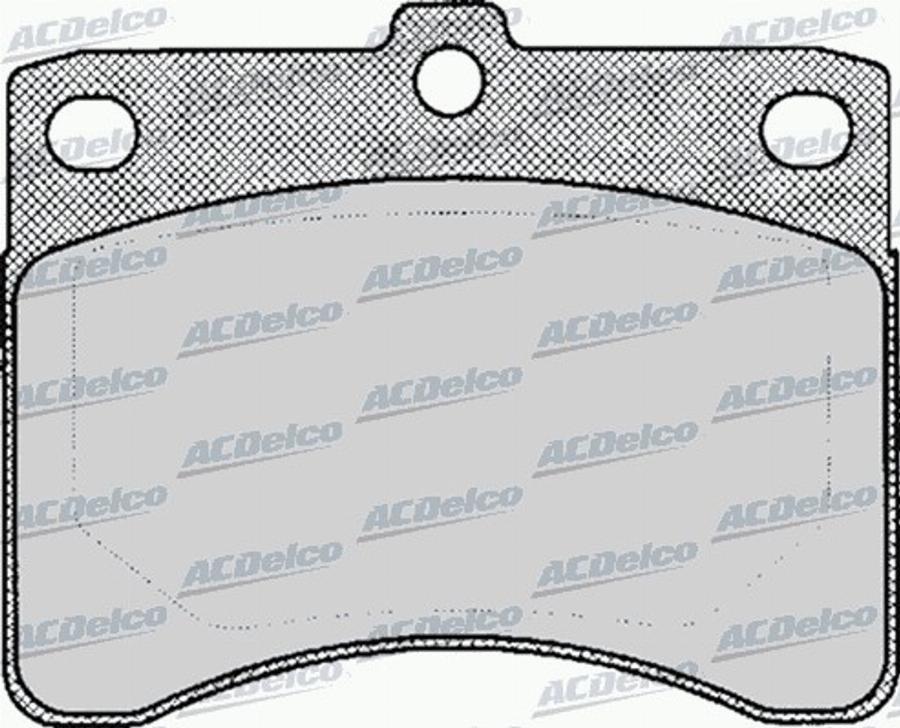 ACDelco AC058056D - Гальмівні колодки, дискові гальма autocars.com.ua