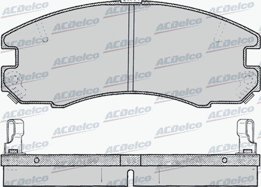 ACDelco AC058060D - Тормозные колодки, дисковые, комплект autodnr.net