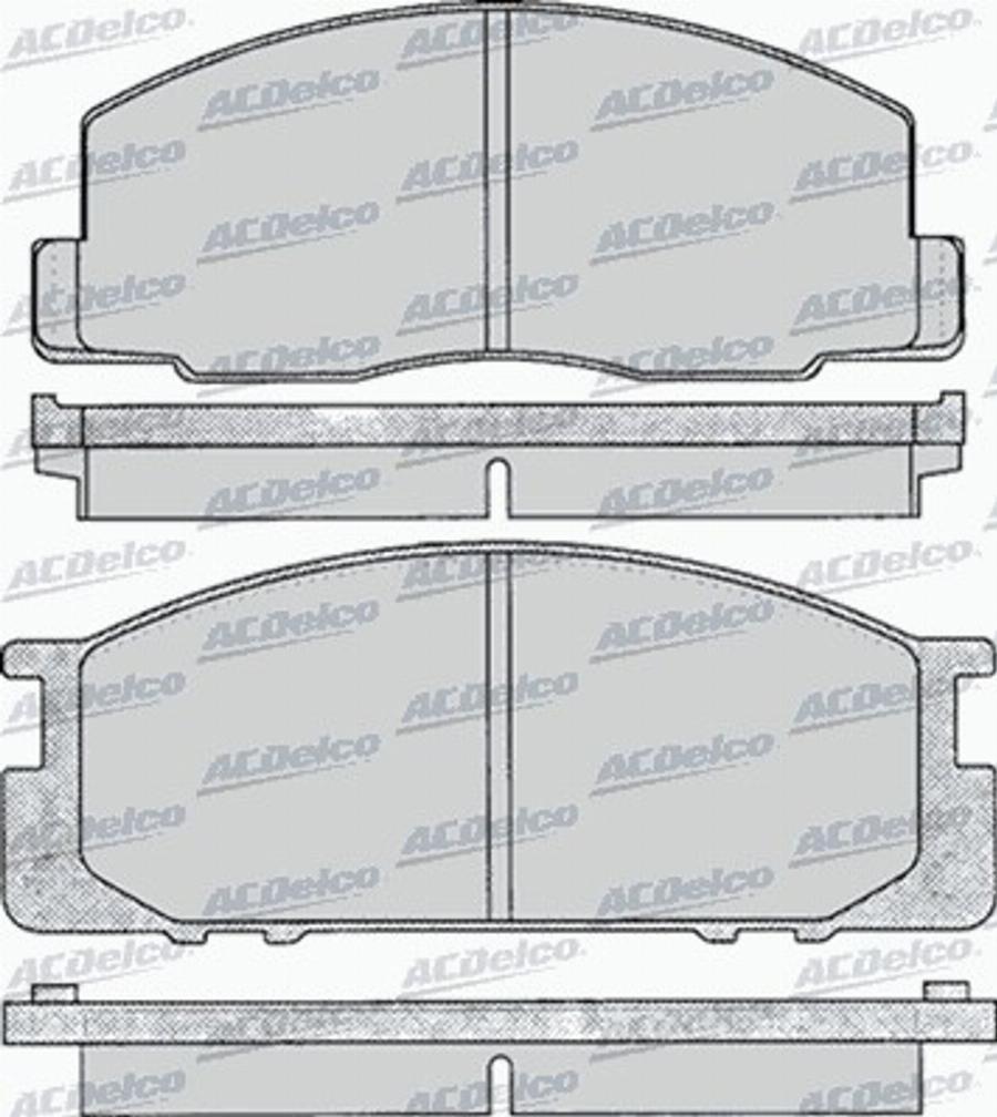 ACDelco AC058063D - Тормозные колодки, дисковые, комплект autodnr.net