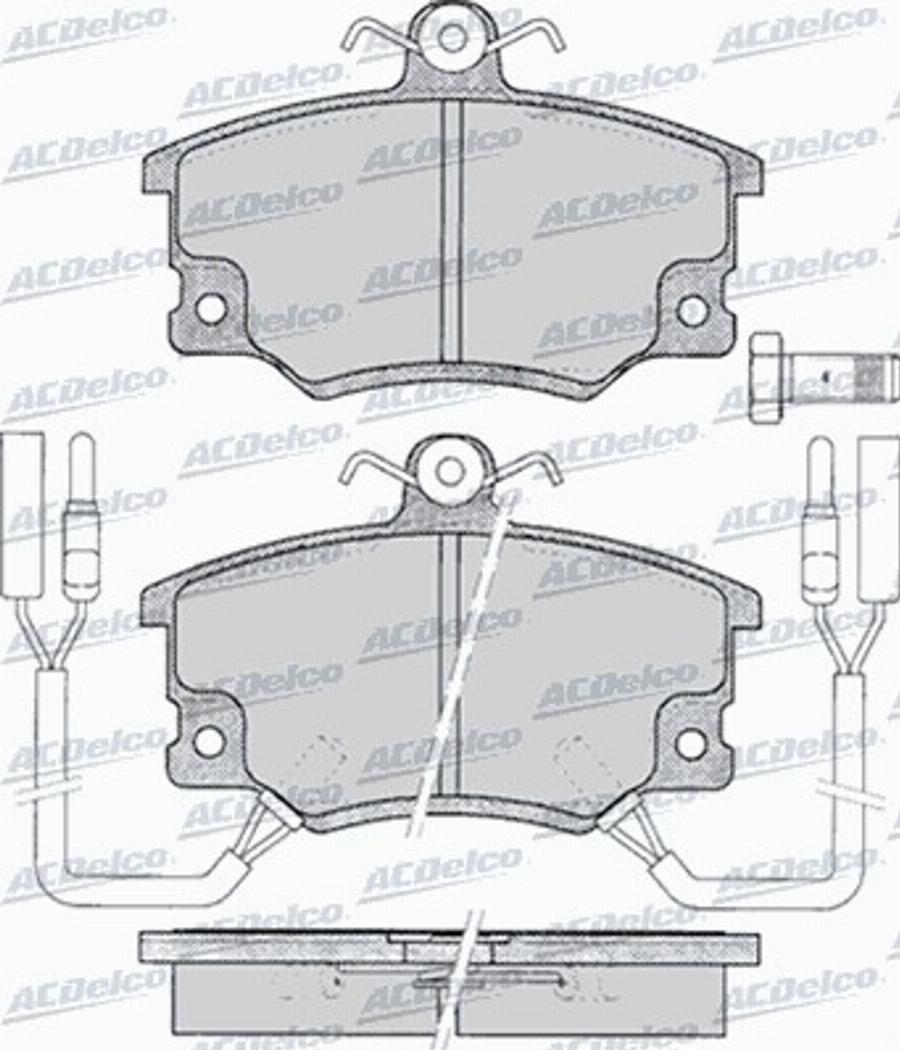 ACDelco AC058096D - Тормозные колодки, дисковые, комплект autodnr.net