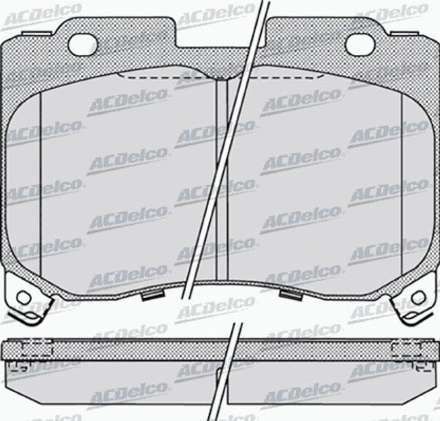 ACDelco AC0581023D - Тормозные колодки, дисковые, комплект autodnr.net