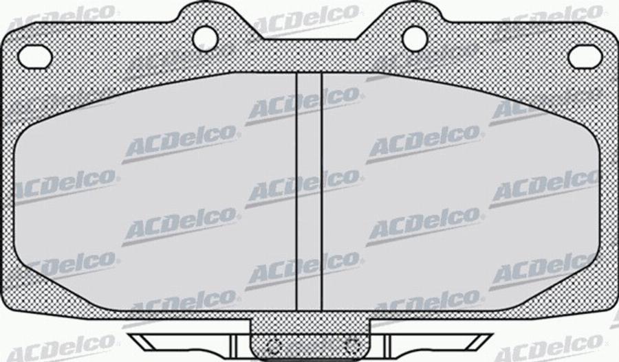 ACDelco AC0581027D - Тормозные колодки, дисковые, комплект autodnr.net