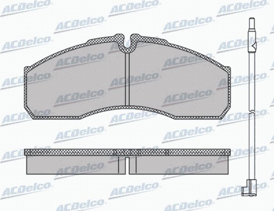 ACDelco AC0581109AD - Тормозные колодки, дисковые, комплект avtokuzovplus.com.ua