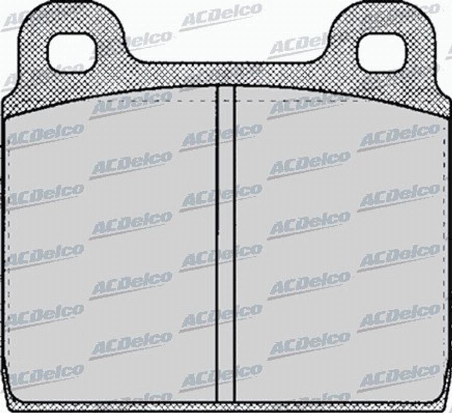 ACDelco AC058111D - Тормозные колодки, дисковые, комплект avtokuzovplus.com.ua