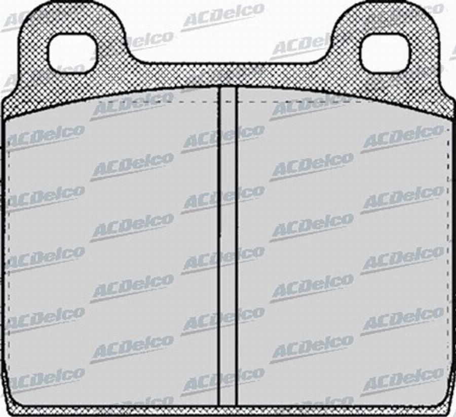 ACDelco AC058112D - Тормозные колодки, дисковые, комплект avtokuzovplus.com.ua