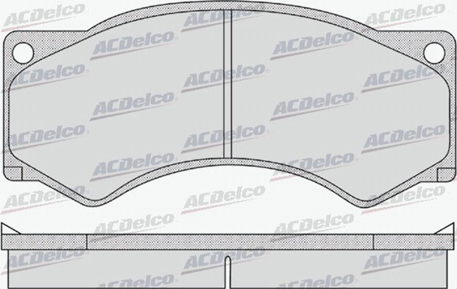 ACDelco AC0581142D - Тормозные колодки, дисковые, комплект avtokuzovplus.com.ua