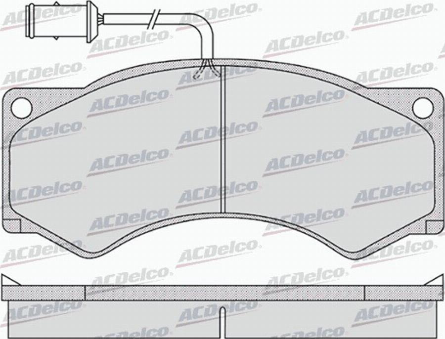 ACDelco AC0581143D - Тормозные колодки, дисковые, комплект avtokuzovplus.com.ua