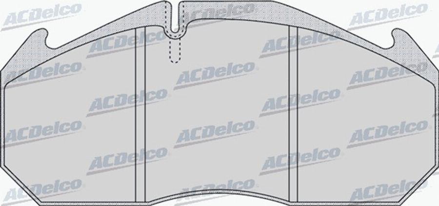 ACDelco AC0581152D - Тормозные колодки, дисковые, комплект avtokuzovplus.com.ua