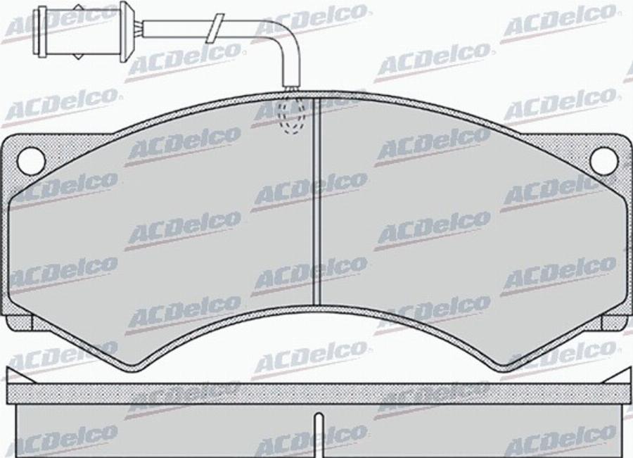 ACDelco AC0581155D - Тормозные колодки, дисковые, комплект avtokuzovplus.com.ua