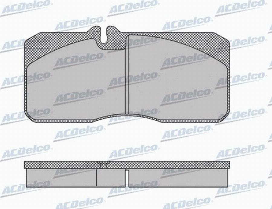 ACDelco AC0581157D - Гальмівні колодки, дискові гальма autocars.com.ua