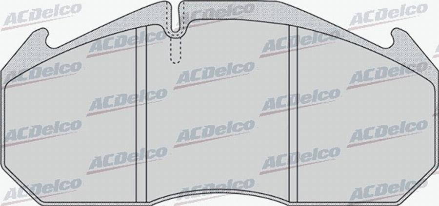 ACDelco AC0581162D - Тормозные колодки, дисковые, комплект avtokuzovplus.com.ua