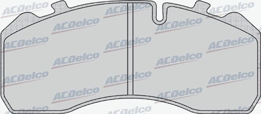 ACDelco AC0581168D - Тормозные колодки, дисковые, комплект avtokuzovplus.com.ua