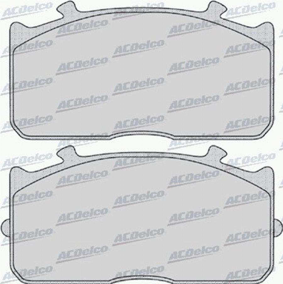 ACDelco AC0581169D - Тормозные колодки, дисковые, комплект avtokuzovplus.com.ua