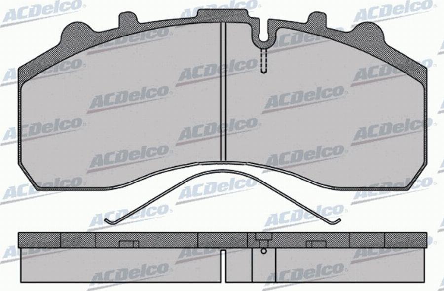 ACDelco AC0581173D - Тормозные колодки, дисковые, комплект autodnr.net