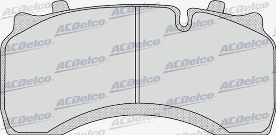 ACDelco AC0581184D - Тормозные колодки, дисковые, комплект avtokuzovplus.com.ua