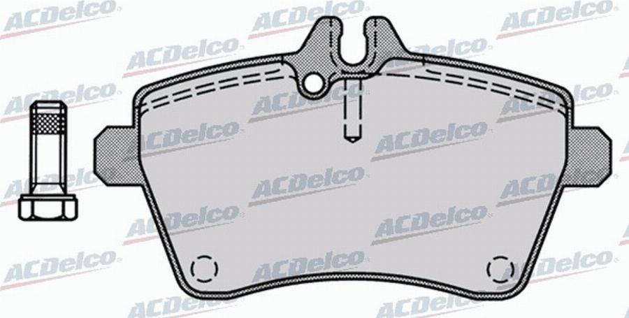 ACDelco AC0581242D - Тормозные колодки, дисковые, комплект avtokuzovplus.com.ua