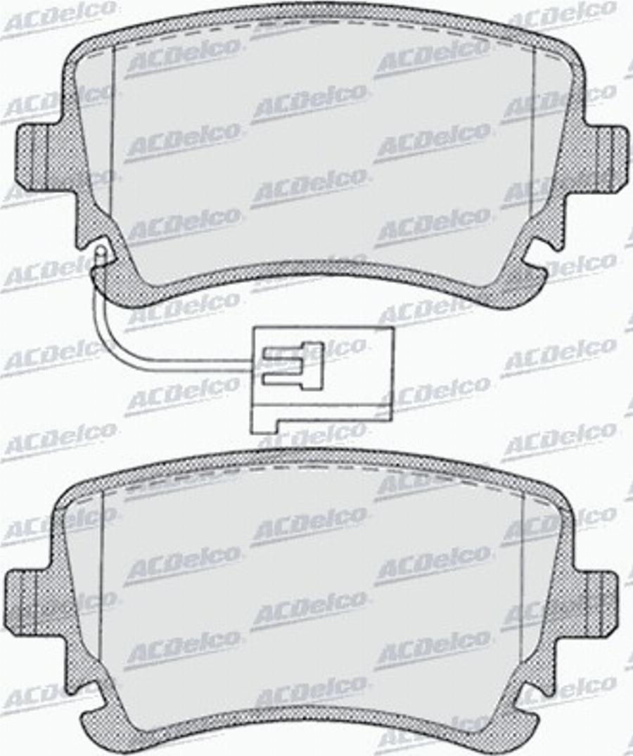 ACDelco AC0581256D - Тормозные колодки, дисковые, комплект autodnr.net