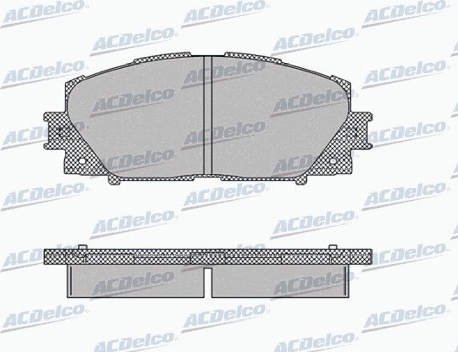 ACDelco AC0581333D - Тормозные колодки, дисковые, комплект avtokuzovplus.com.ua