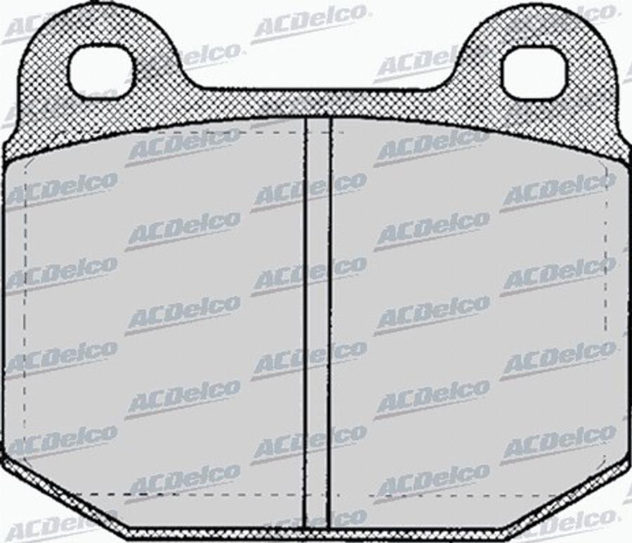 ACDelco AC058137D - Тормозные колодки, дисковые, комплект avtokuzovplus.com.ua