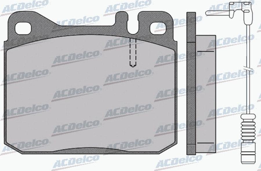 ACDelco AC058141AD - Тормозные колодки, дисковые, комплект avtokuzovplus.com.ua