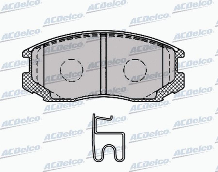 ACDelco AC0581427D - Тормозные колодки, дисковые, комплект avtokuzovplus.com.ua