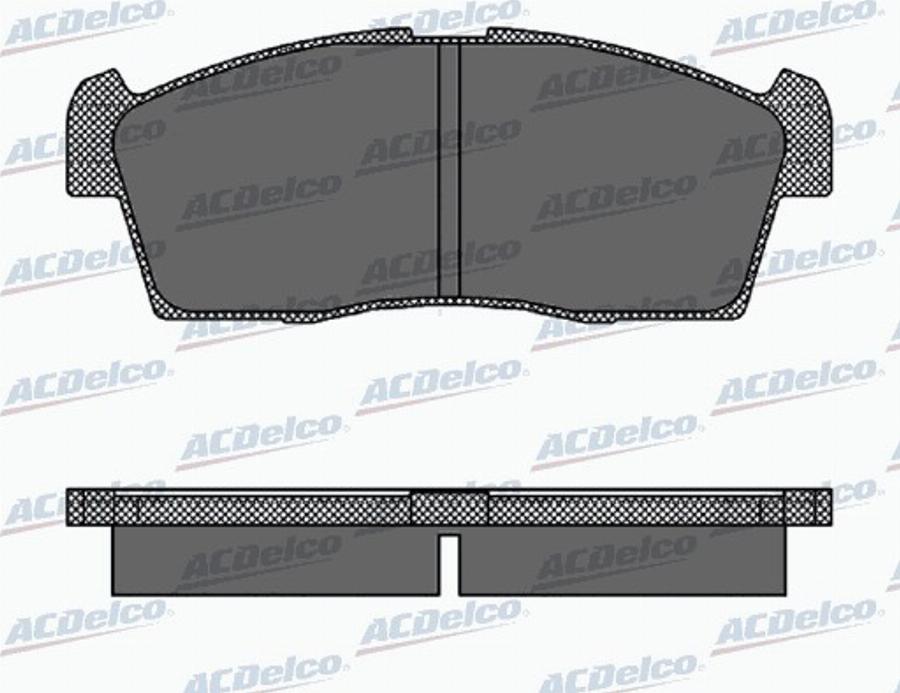 ACDelco AC0581442D - Тормозные колодки, дисковые, комплект avtokuzovplus.com.ua