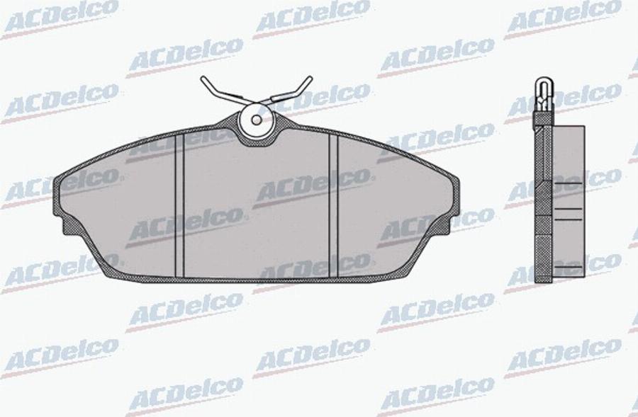 ACDelco AC0581502D - Тормозные колодки, дисковые, комплект autodnr.net