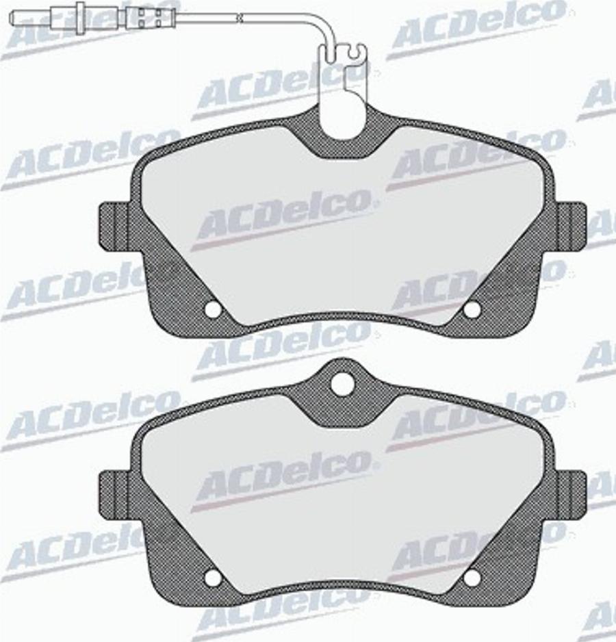 ACDelco AC0581601D - Тормозные колодки, дисковые, комплект avtokuzovplus.com.ua