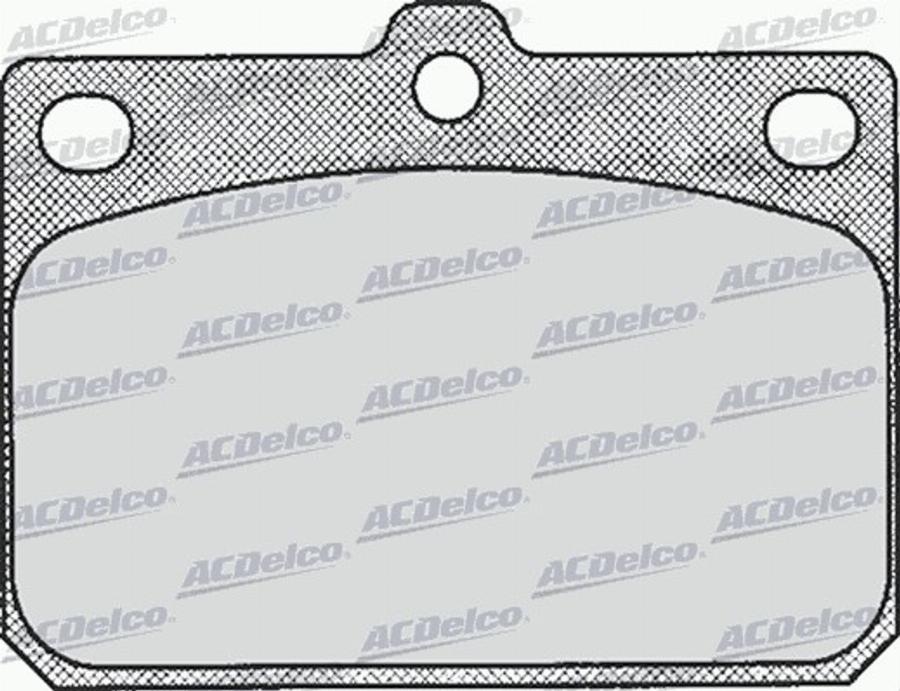 ACDelco AC058164D - Тормозные колодки, дисковые, комплект autodnr.net