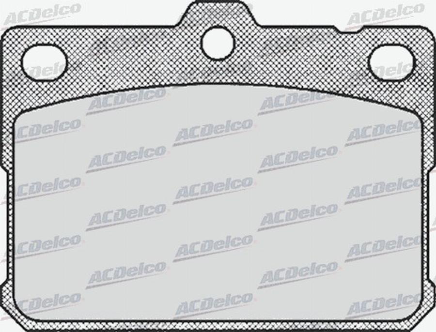 ACDelco AC058169D - Тормозные колодки, дисковые, комплект avtokuzovplus.com.ua